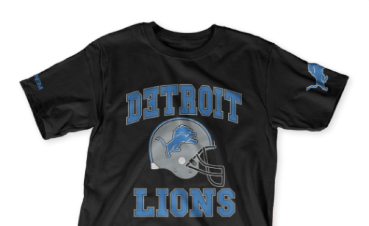 Eminem NFL t-shirt design Detroit Lions