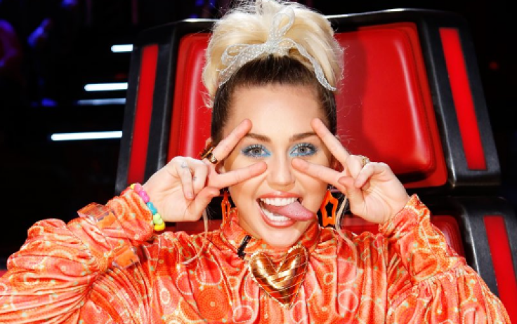Miley Cyrus the voice coach