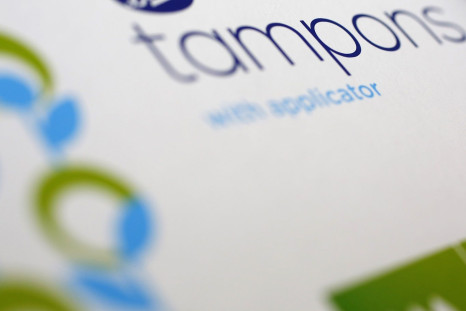 A detail of a tampons box is seen in London, Britain March 18, 2016. 