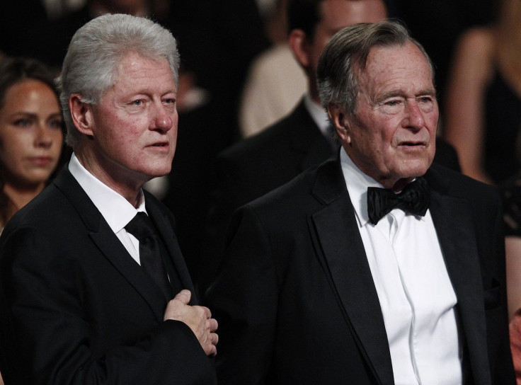 Bill Clinton and George H.W. Bush