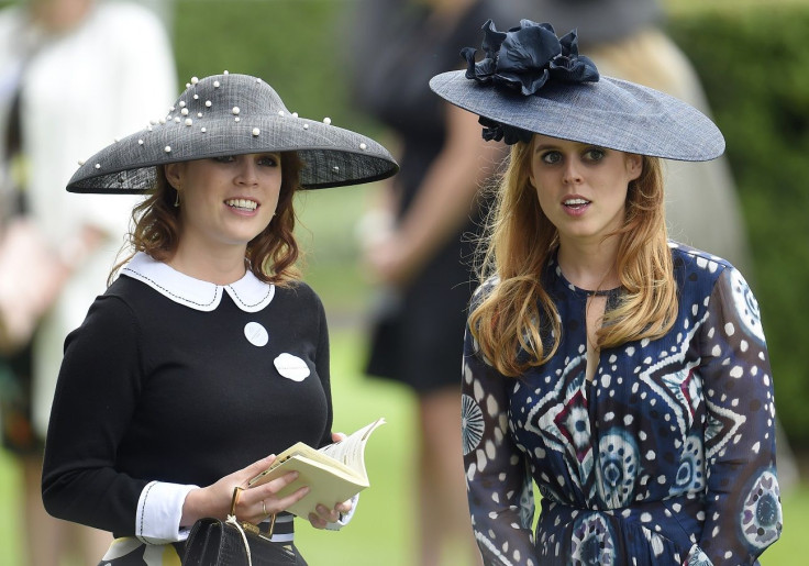 Britain Horse Racing - Royal Ascot - Ascot Racecourse - 18/6/16 Britain's Princess Eugenie (L) and Princess Beatrice at Ascot