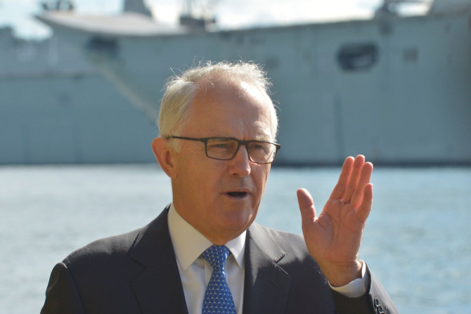 Australian Prime Minister Malcolm Turnbull addresses the media during a news conference in Woolloomooloo, Sydney, November 14, 2016.