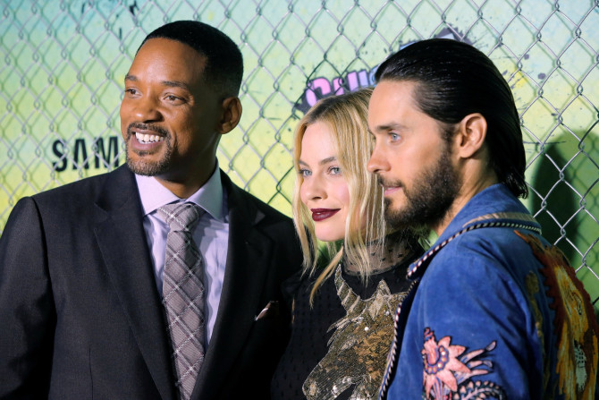 Cast members (L-R) Will Smith, Margot Robbie and Jared Leto attend the world premiere of "Suicide Squad" in Manhattan, New York, U.S., August 1, 2016.