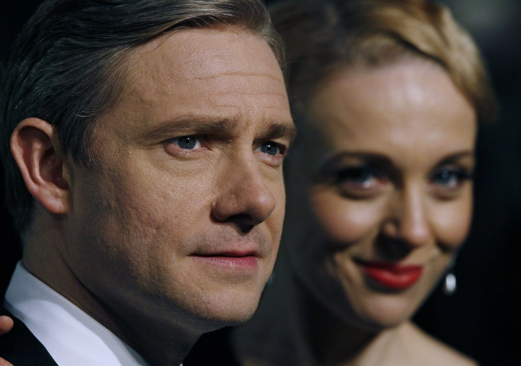 Actor Martin Freeman and his partner Amanda Abbington