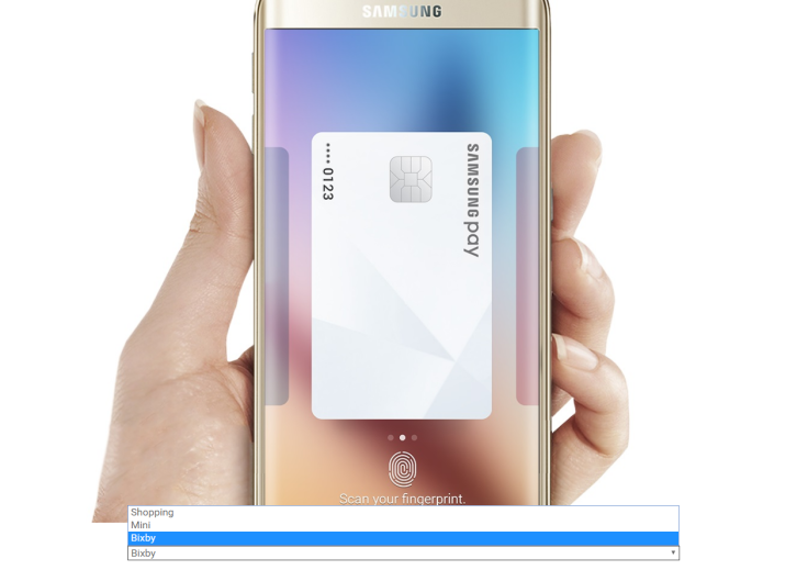 Samsung Bixby + Samsung Pay + Samsung Pay Mini