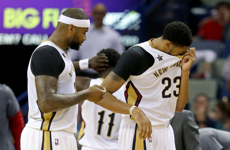 DeMarcus Cousins and Anthony Davis of the New Orleans Pelicans