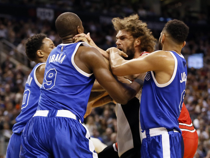 Serge Ibaka vs. Robin Lopez Brawl