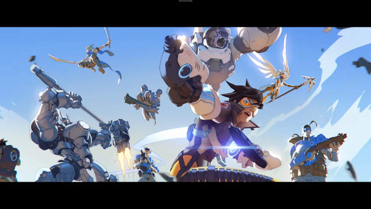 A screenshot from an official 'Overwatch' trailer