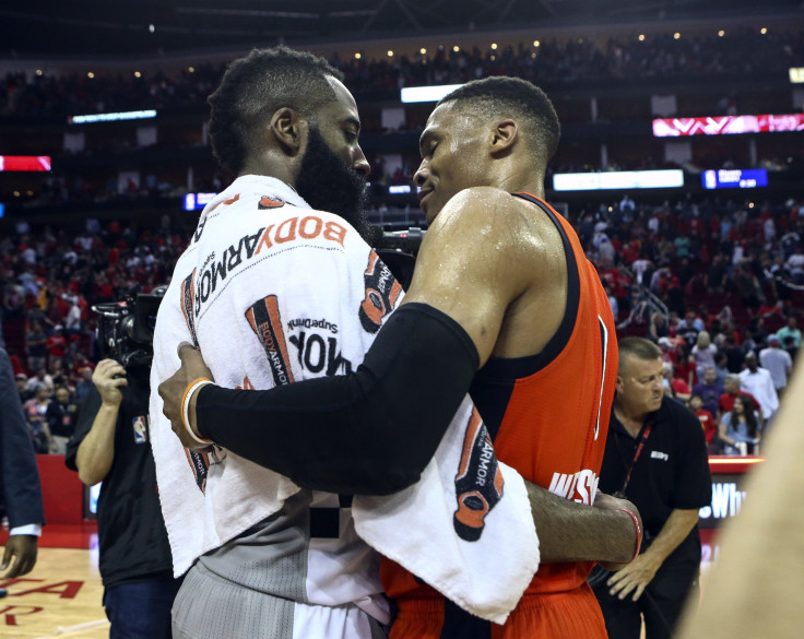 James Harden and Russell Westbrook