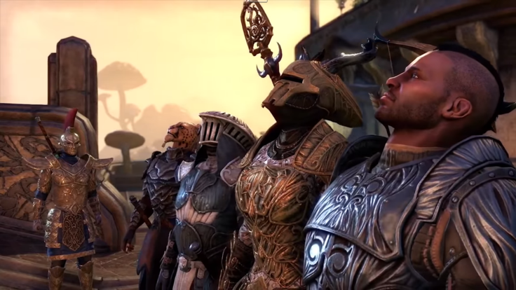A screenshot of player characters in 'The Elder Scrolls Online.' Image taken from the official Bethesda Softworks UK channel.