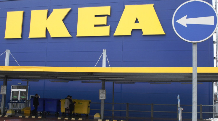 People walk alongside an IKEA outlet in Prague, February 25, 2013.  Swedish furniture giant IKEA said on Monday it has stopped selling meatballs from a specific batch which has tested positive for traces of horsemeat by Czech authorities