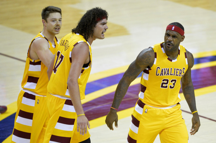 Anderson Varejao playing with Cleveland Cavaliers