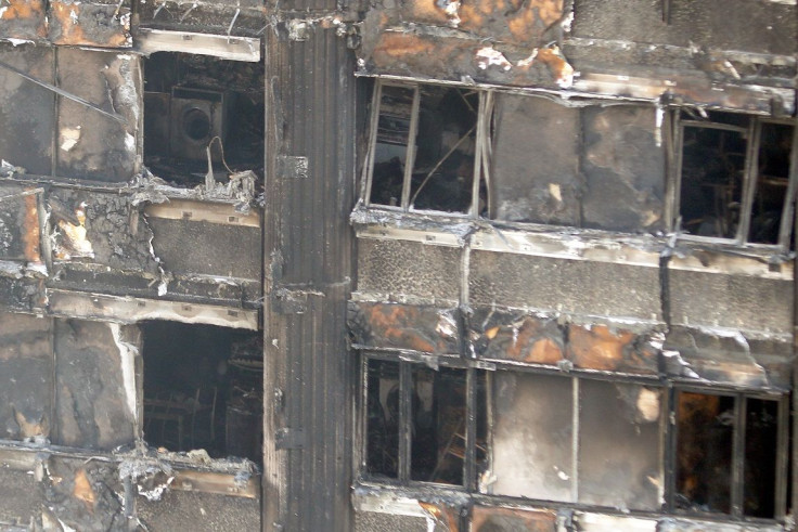The extensive damage is seen to the Grenfell Tower block that was destroyed in a fire disaster, in north Kensington, West London, Britain June 15, 2017.
