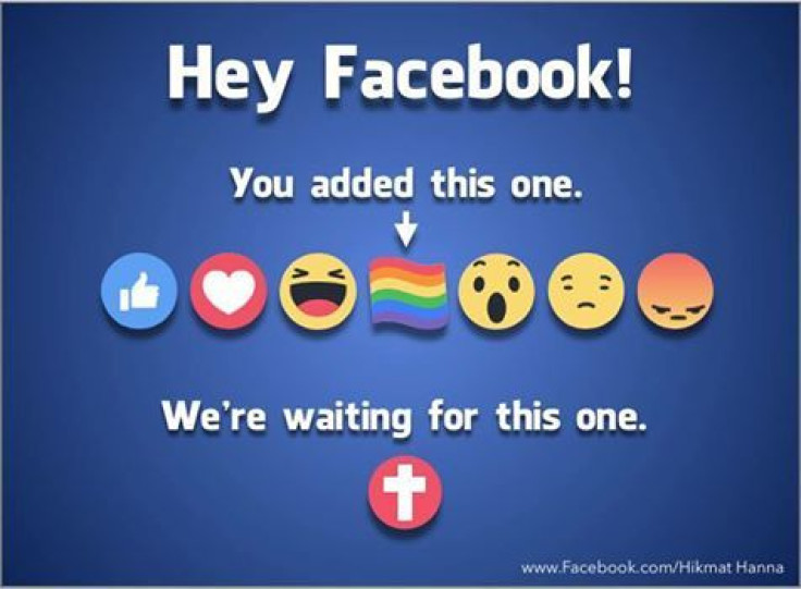 Conservative Christians are demanding for a crucifix button on Facebook