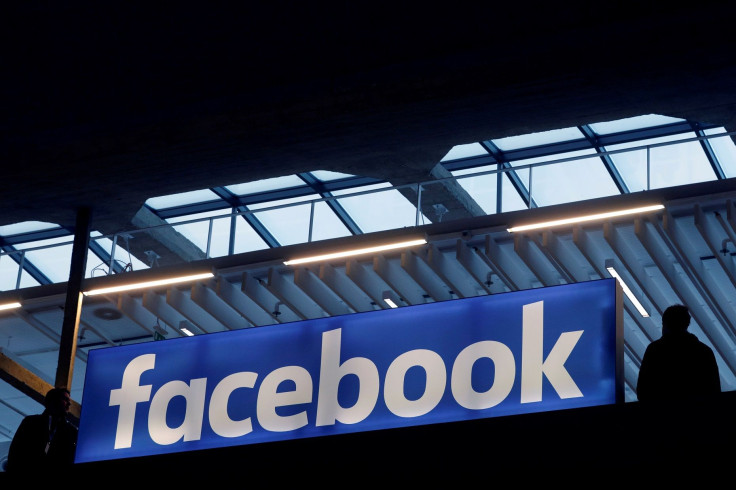 FILE PHOTO: Facebook logo is seen at a start-up companies gathering at Paris' Station F in Paris, France, January 17, 2017.