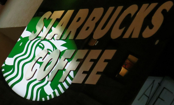 A Starbucks logo is seen at a Starbucks coffee shop in Vienna, Austria, December 27, 2016.