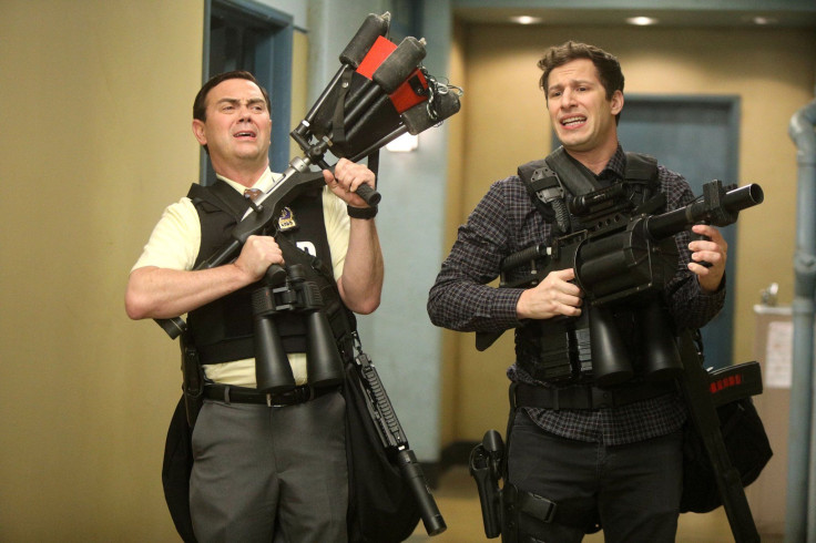 ‘Brooklyn Nine-Nine’ season 5 - Joe Lo Truglio (Charles Boyle) & Andy Samberg (Jake Peralta)