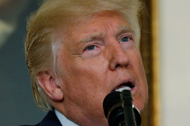 U.S. President Donald Trump delivers a statement on the deadly protests in Charlottesville, at the White House in Washington, U.S. August 14, 2017.