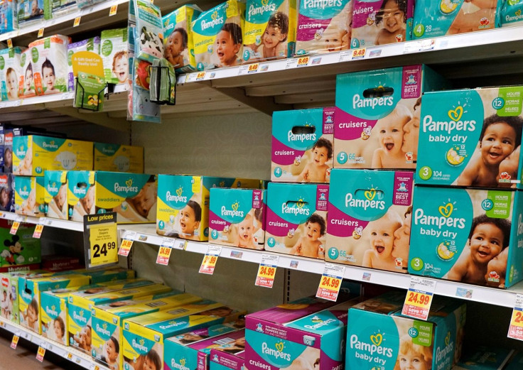 A display of Pampers diapers are seen on sale in Denver February 16, 2017.