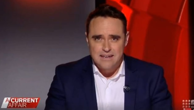 Ben McCormack screenshot from Nine Network's "A Current Affair"