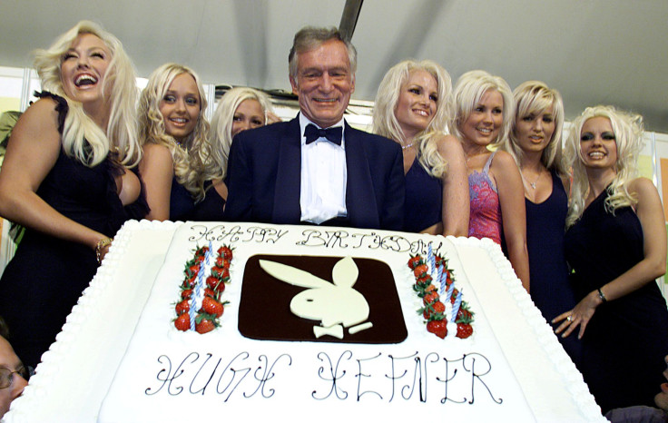 Playboy founder Hugh Hefner and his girls