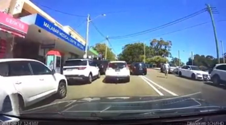 Screenshot of the road rage incident (Dash Cam Owners Australia)
