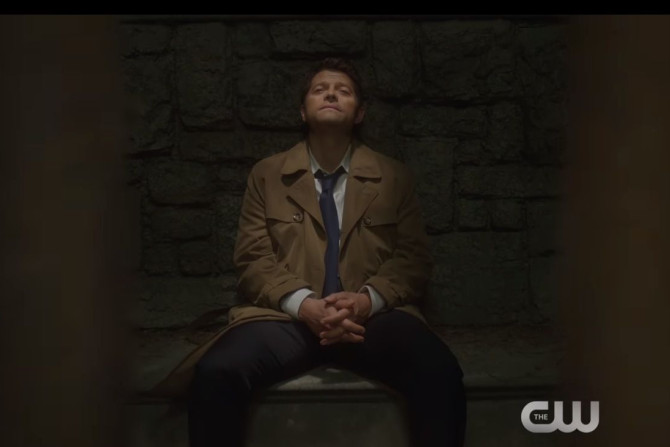 Misha Collins as Castiel in "Supernatural" season 13 episode 12 "Various and Sundry Villains"