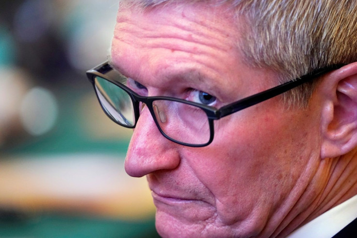 Apple CEO Tim Cook attends the annual session of China Development Forum (CDF) 2018 at the Diaoyutai State Guesthouse in Beijing, China March 25, 2018.