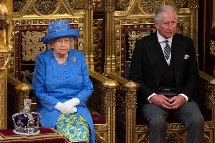 Britain's Queen Elizabeth sits next to Prince Charles during the State Opening of Parliament in central London, Britain June 21, 2017.
