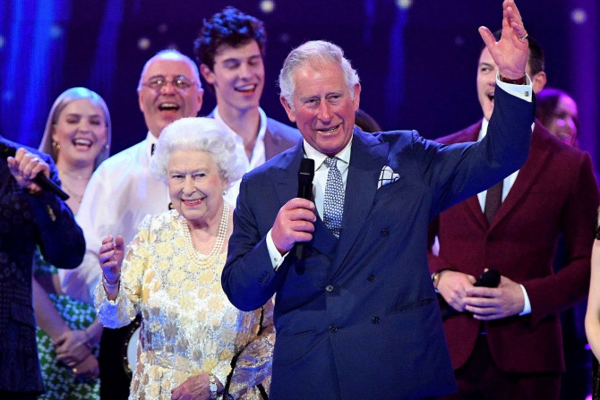 Britain's Prince Charles speaks during a special concert "The Queen's Birthday Party" to celebrate the 92nd birthday of Britain's Queen Elizabeth at the Royal Albert Hall in London, Britain April 21, 2018.