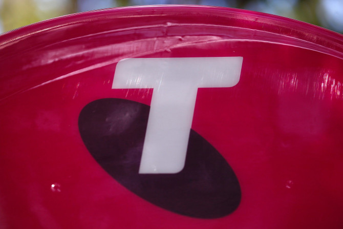 A Telstra logo adorns a phone booth in the central business district (CBD) of Sydney in Australia, February 13, 2018. Picture taken February 13, 2018.
