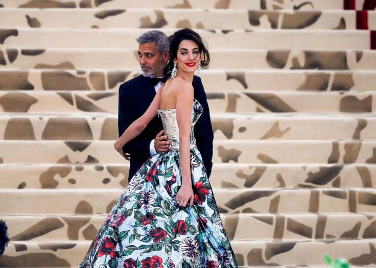 George and Amal Clooney arrive at the Metropolitan Museum of Art Costume Institute Gala (Met Gala)