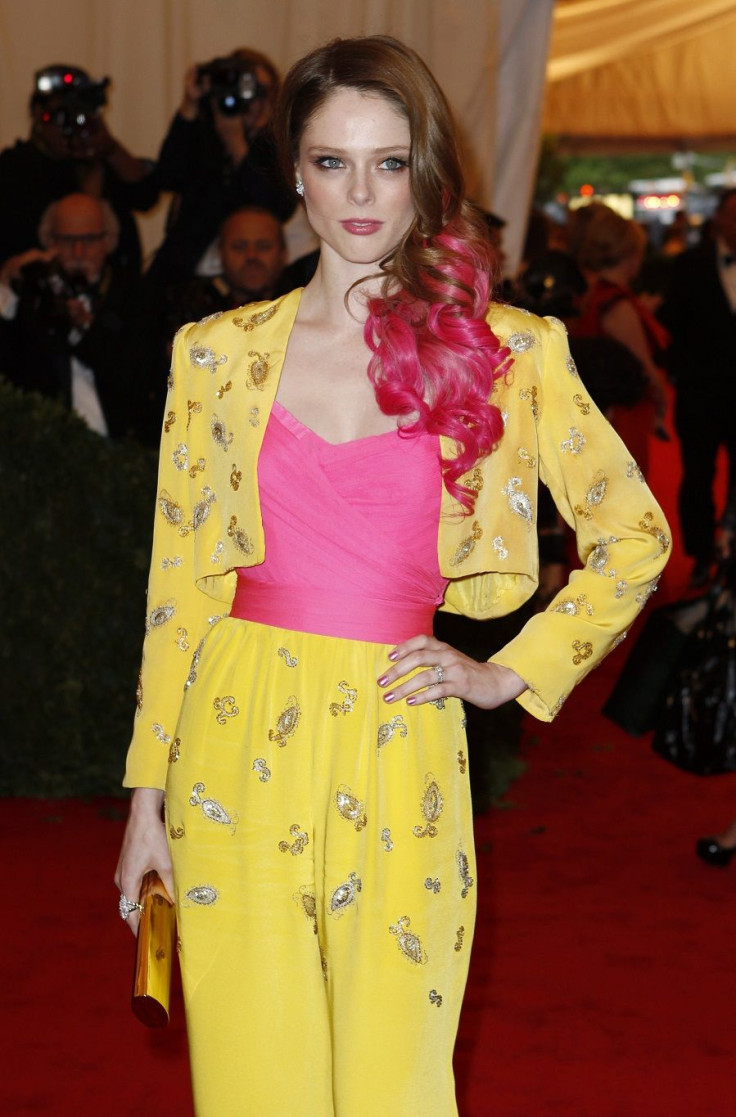 Model Coco Rocha arrives at the Metropolitan Museum of Art Costume Institute Benefit celebrating the opening of "Schiaparelli and Prada: Impossible Conversations" exhibition in New York, May 7, 2012.