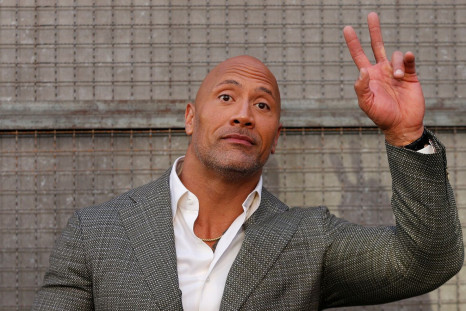 Cast member Dwayne Johnson poses at the premiere for the movie "Rampage" in Los Angeles, California, U.S., April 4, 2018.