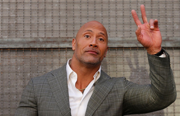 Cast member Dwayne Johnson poses at the premiere for the movie "Rampage" in Los Angeles, California, U.S., April 4, 2018.