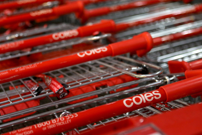 The Coles (main Wesfarmers brand) logo is seen on trolleys at a Coles supermarket in Sydney, Australia, February 20, 2018. Picture taken February 20, 2018.