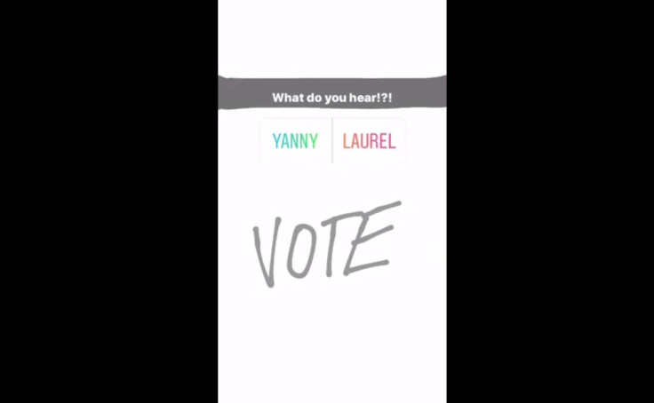 Screenshot of the "Yanny or Laurel" audio recording 
