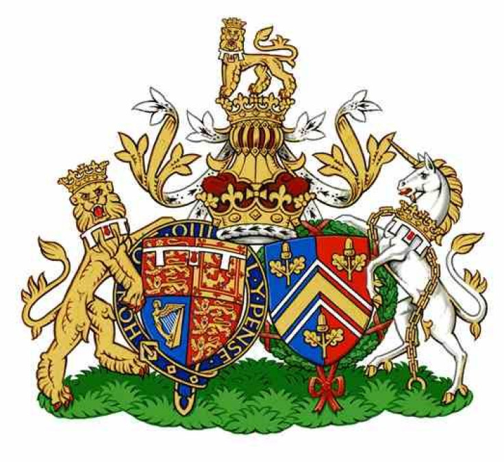 The conjugal arms of the Duke and Duchess of Cambridge