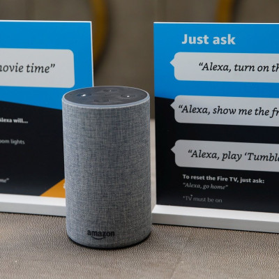 Prompts on how to use Amazon's Alexa personal assistant are seen in an Amazon ‘experience centre’ in Vallejo, California, U.S., May 8, 2018. Picture taken May 8, 2018.