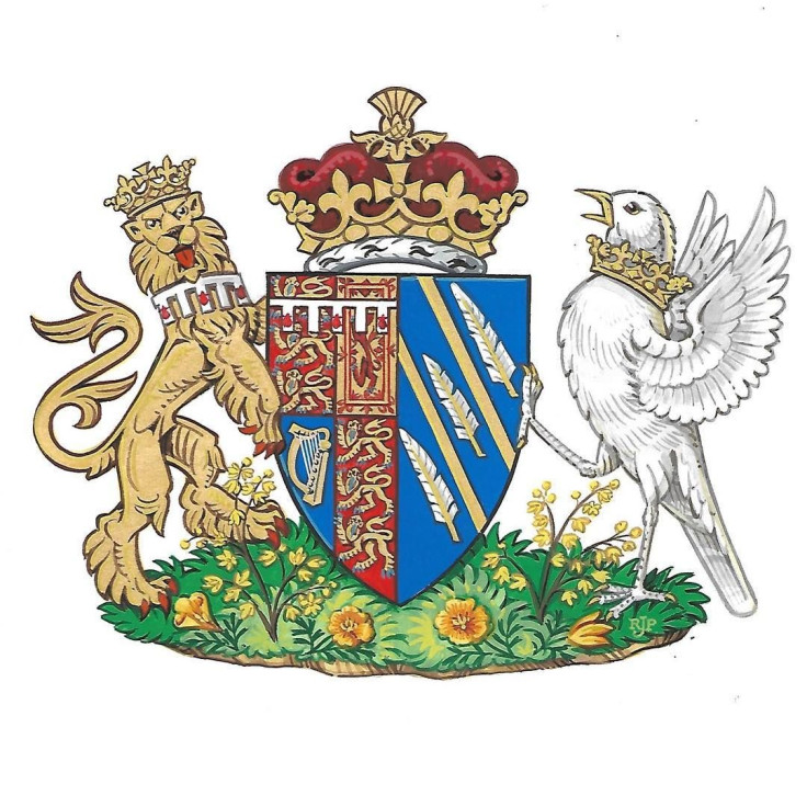 The coat of arms of Meghan, Duchess of Sussex