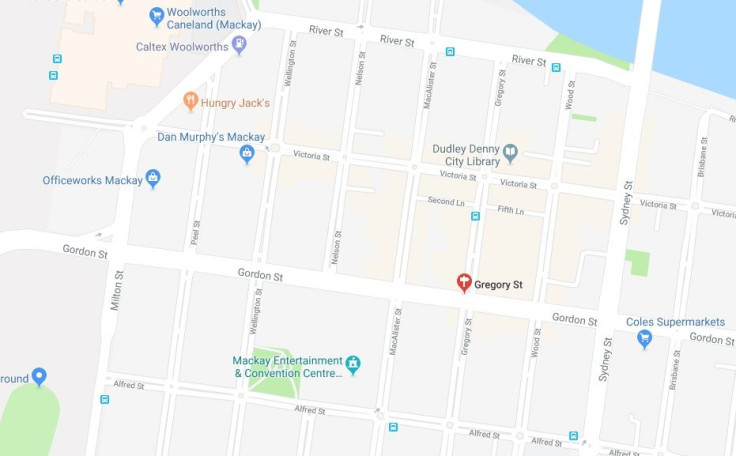 Police declared an exclusion zone around Gregory St and surrounding streets in Mackay CBD in Queensland after a gunman fired shots in the air on Wednesday, May 30, 2018.