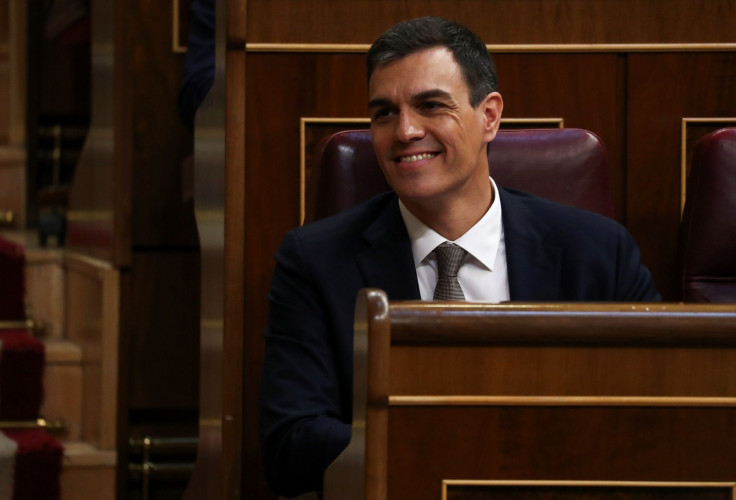 Spain's Socialist (PSOE) leader Pedro Sanchez