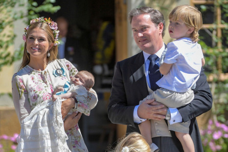 Princess Madeleine, princess Adrienne, princess Leonore, Mr Christopher O'Neill and prince Nicolas