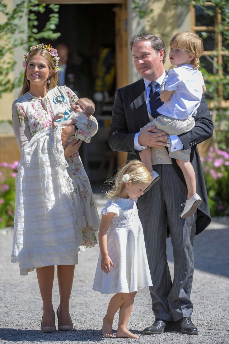 Princess Madeleine, princess Adrienne, princess Leonore, Mr Christopher O'Neill and prince Nicolas 