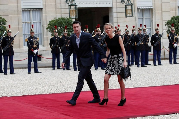 Tiphaine Auziere, daughter of Brigitte Trogneux, and her companion Antoine Choteau