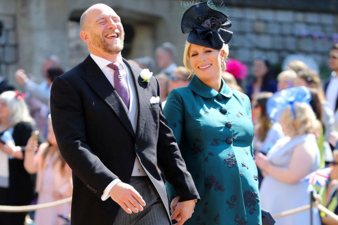 MIke Tindall and Zara Tindall arrives at St George's Chapel at Windsor Castle for the wedding of Meghan Markle and Prince Harry.  Saturday May 19, 2018.