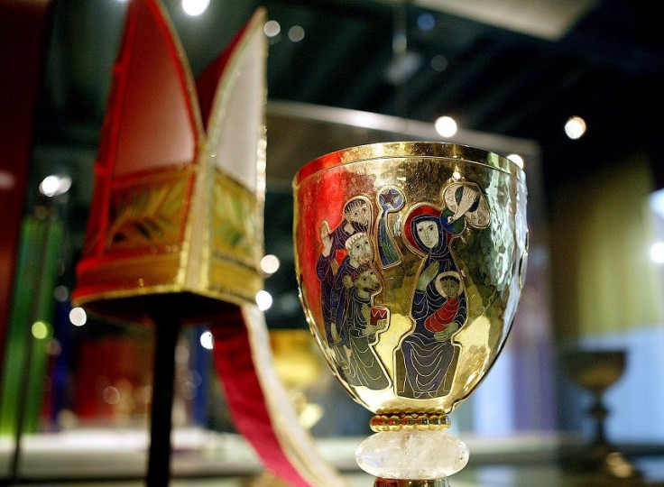 A chalice and paten of Pope John Paul the Secon