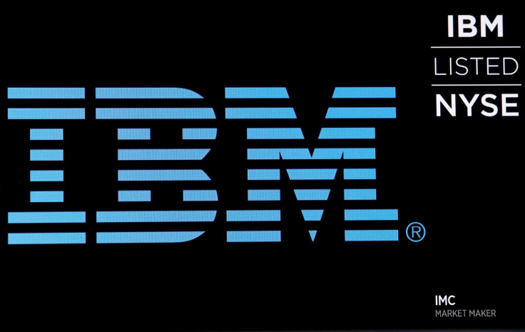 The logo for IBM is displayed on a screen on the floor of the New York Stock Exchange (NYSE) in New York, U.S., June 27, 2018.