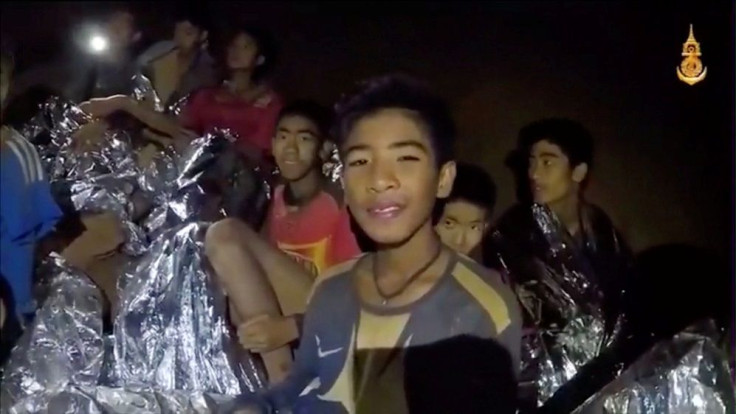 Boys from the under-16 soccer team trapped inside Tham Luang cave