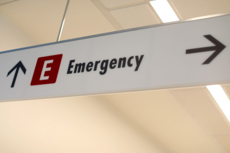 An emergency sign directs patients and staff to the emergency room at the newly constructed Kaiser Permanente San Diego Medical Center hospital in San Diego, California , U.S., April 17, 2017.